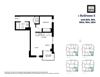 Hub Place One Bedroom Floor plan